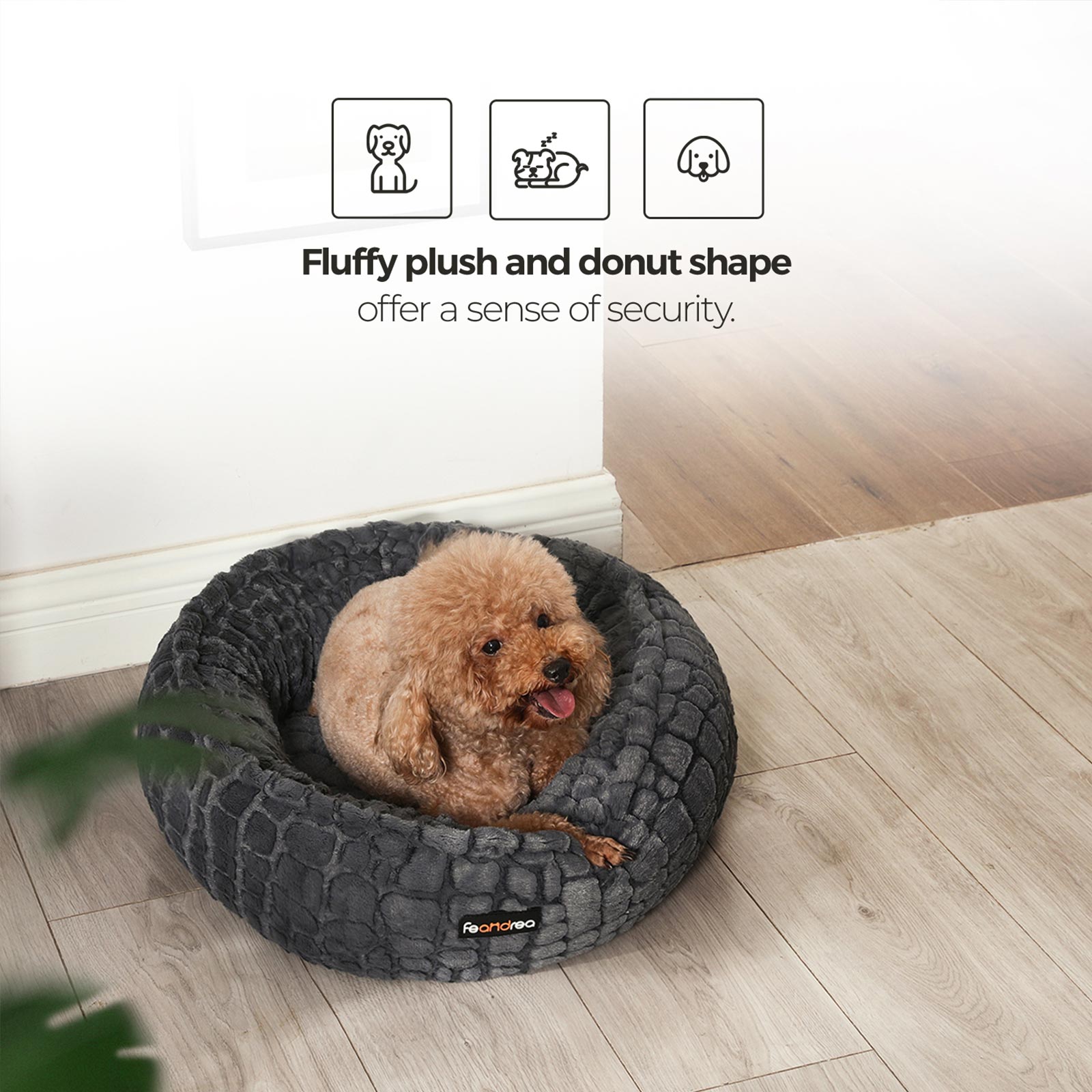 Feandrea Dog Bed Gray - Image 3