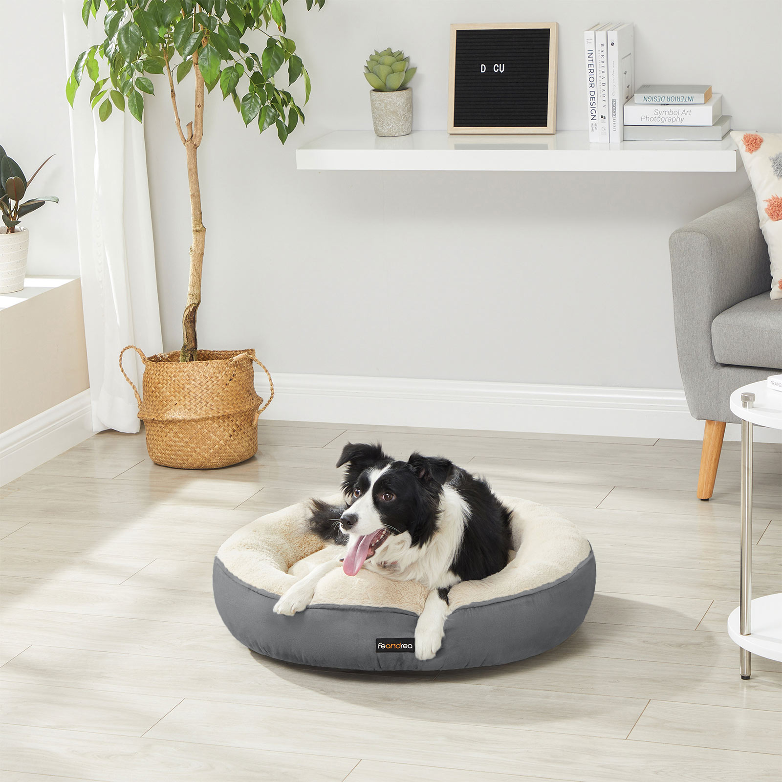 Feandrea Dog Bed Dark Gray - Image 2
