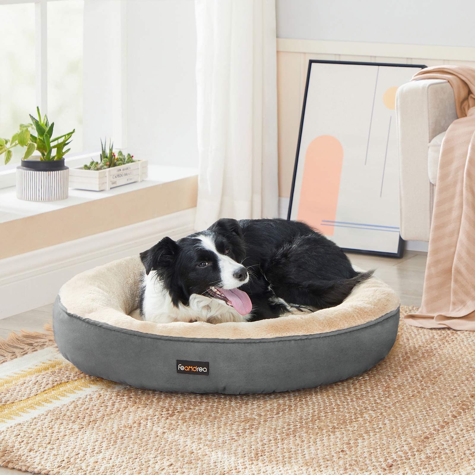 Feandrea Dog Bed Dark Gray - Image 3