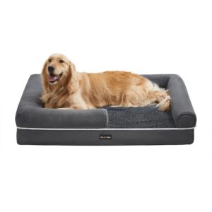 Feandrea ortop?disk hundeseng med forh?jet kant 106 x 80 x 25 cm