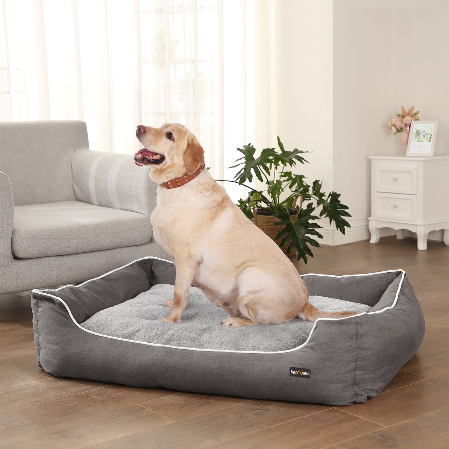 Feandrea hundbädd 120 x 85 cm med kudde - Bild 2