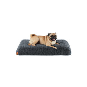 Feandrea Dog Bed Plush 80 x 50 x 8 cm Dark Gray M