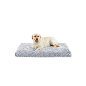 Feandrea Dog Bed Plush 122 x 74 x 10 cm Ombré Gray XXL