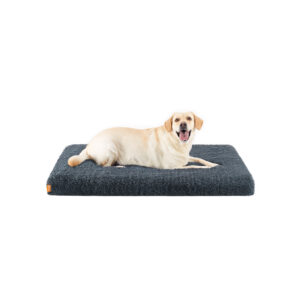 Feandrea Dog Bed Plush 122 x 74 x 10 cm Dark Gray XXL