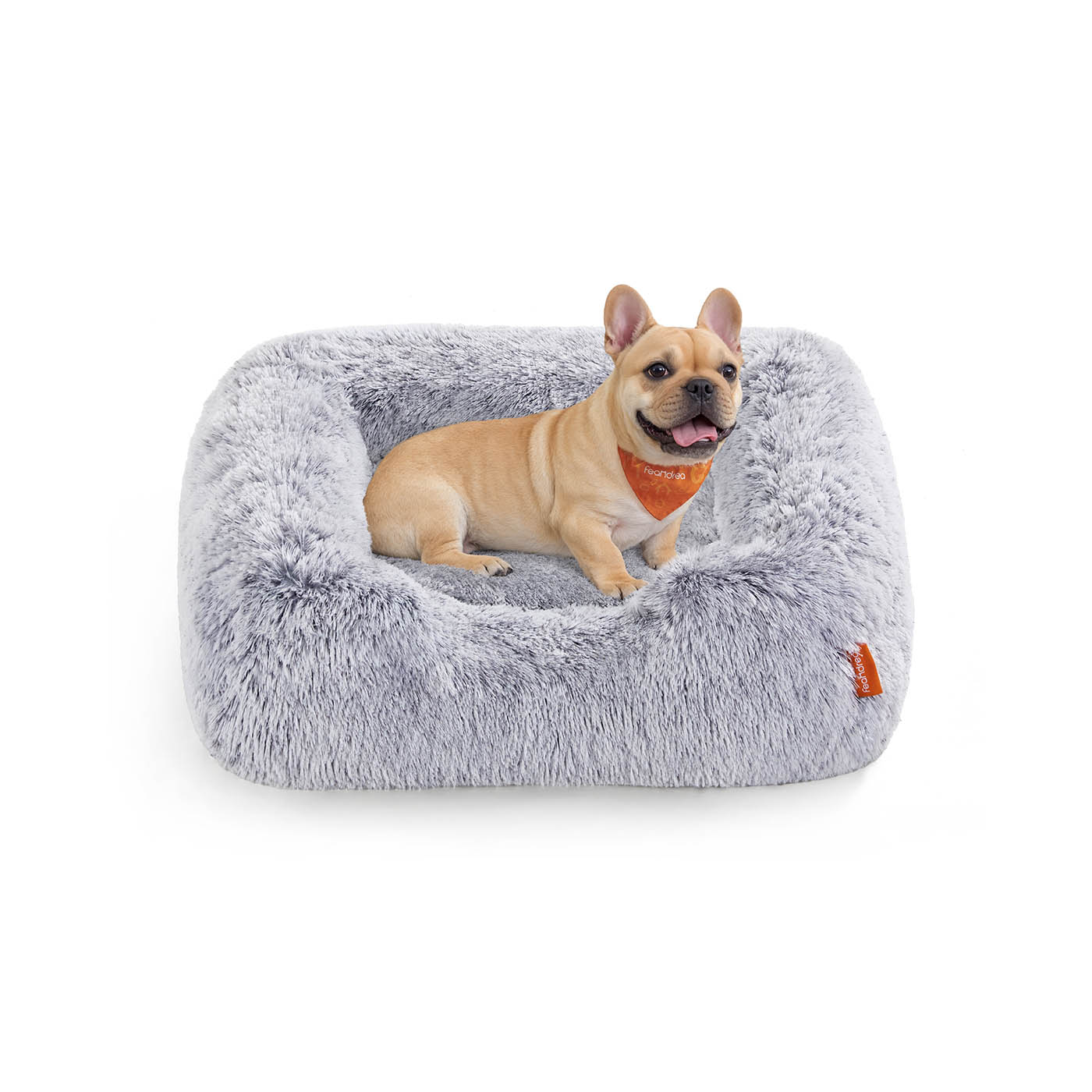 Feandrea dog bed 71 x 55 x 18 cm with raised edges and removable cover