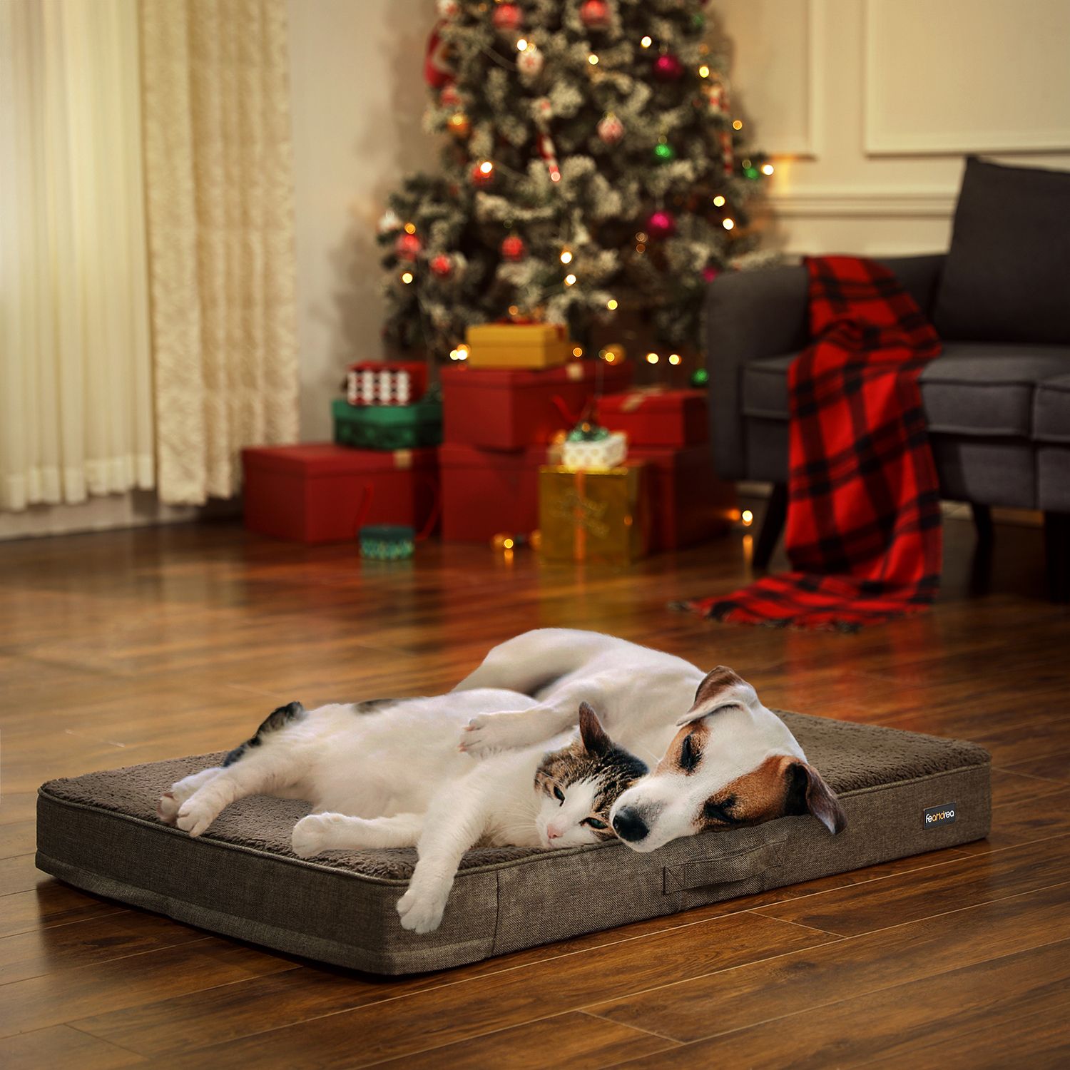 Feandrea B07X9LXWTW Ortopediskt hundkudde 100 x 70 x 10 cm - Bild 4