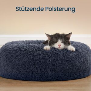 Feandrea fluffig hundbädd, donutkudde, tvättbar