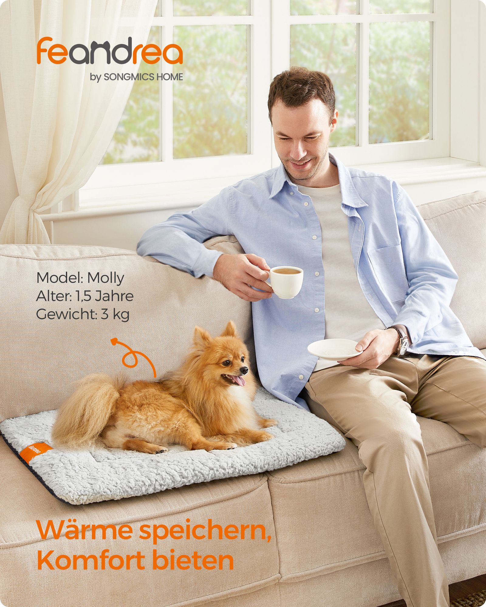 Feandrea koiranpeite 60 x 45 cm konepestävä koko S - Image 2