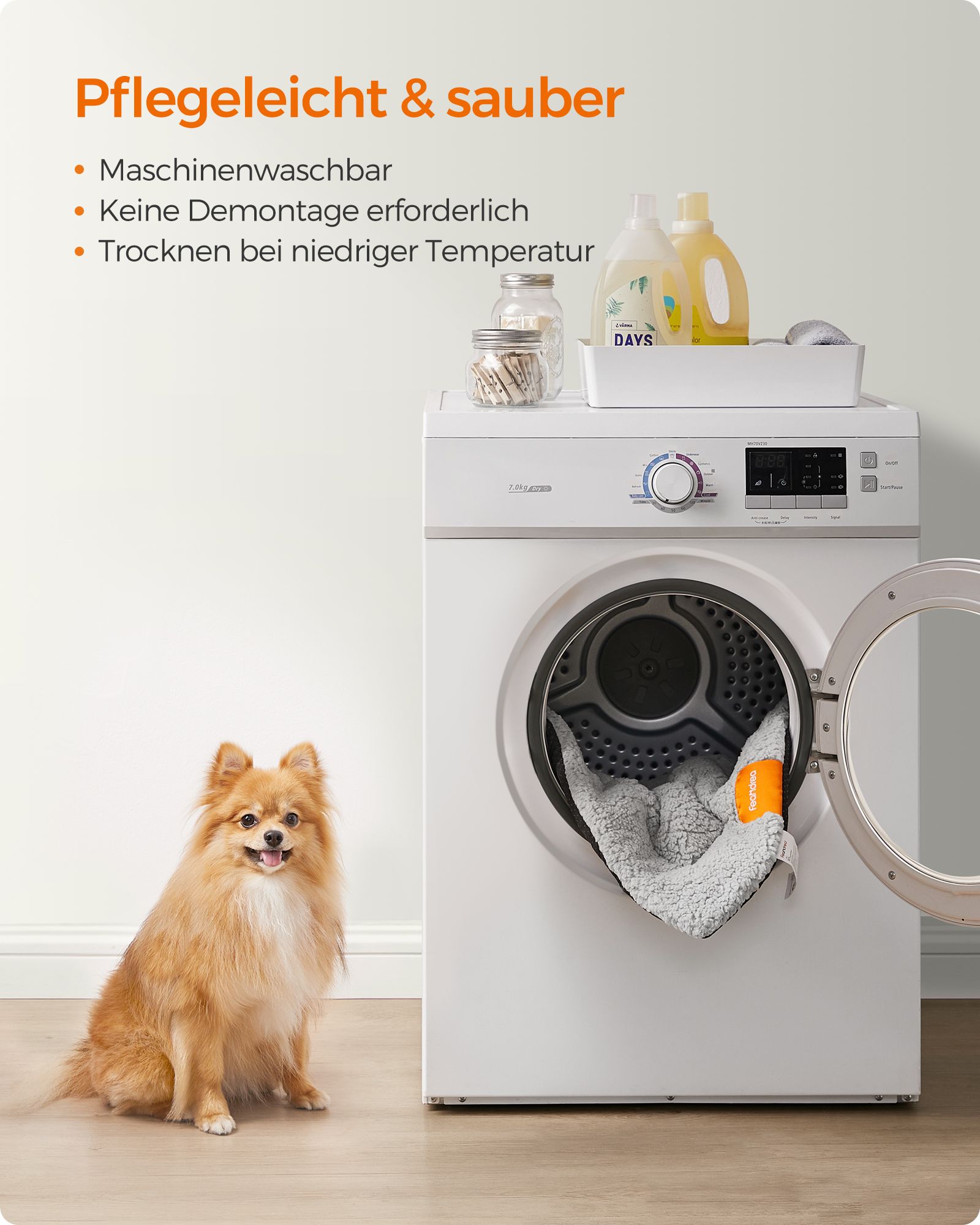 Feandrea koiranpeite 60 x 45 cm konepestävä koko S - Image 5