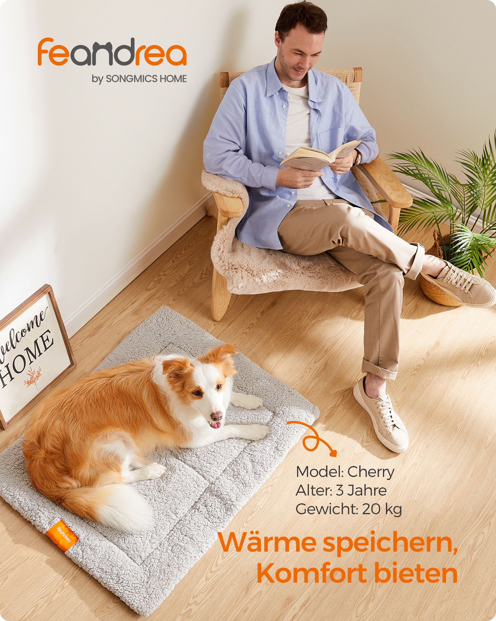 Feandrea koiranpeite 90 x 65 cm konepestävä koko M - Image 2