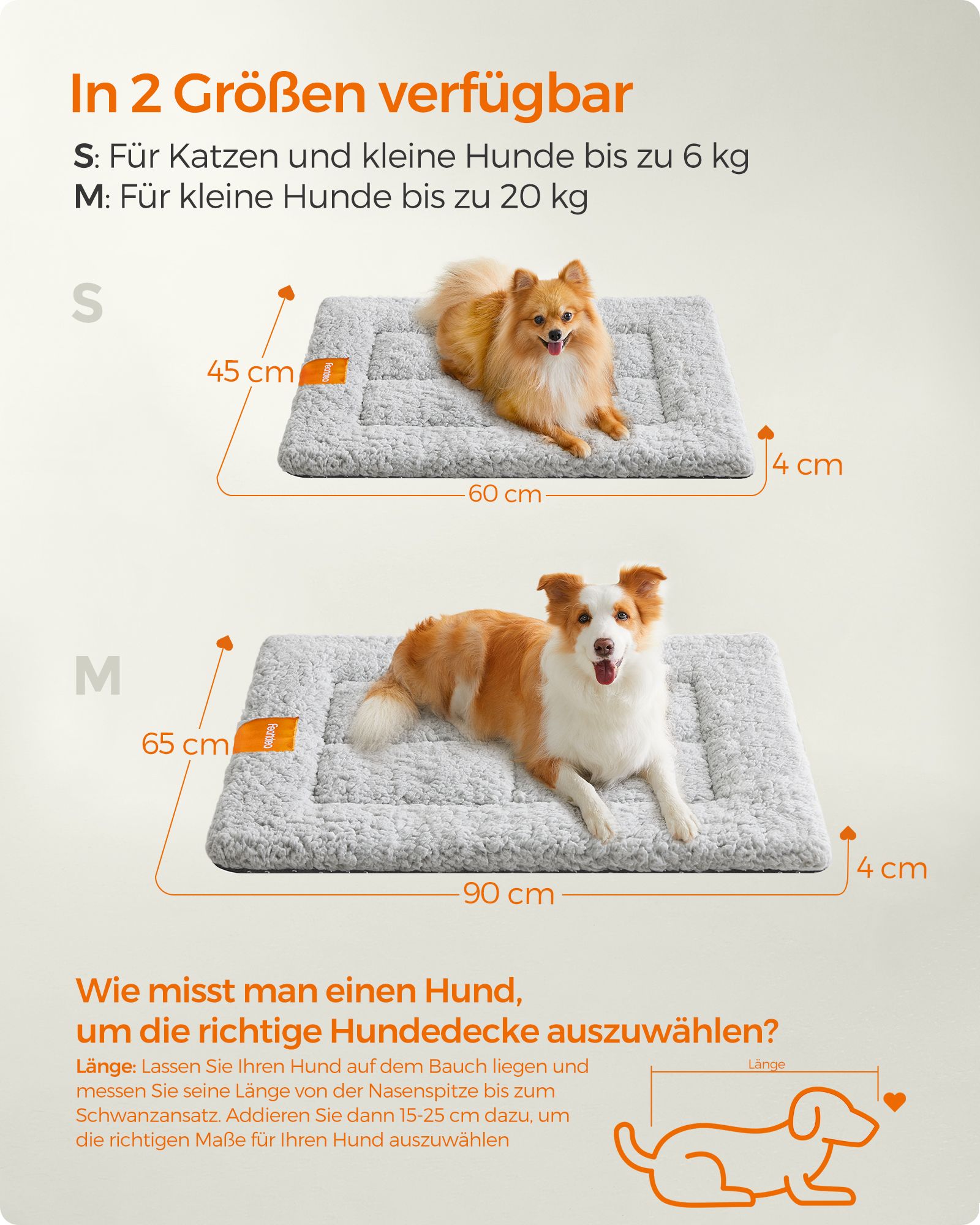 Feandrea koiranpeite 90 x 65 cm konepestävä koko M - Image 6