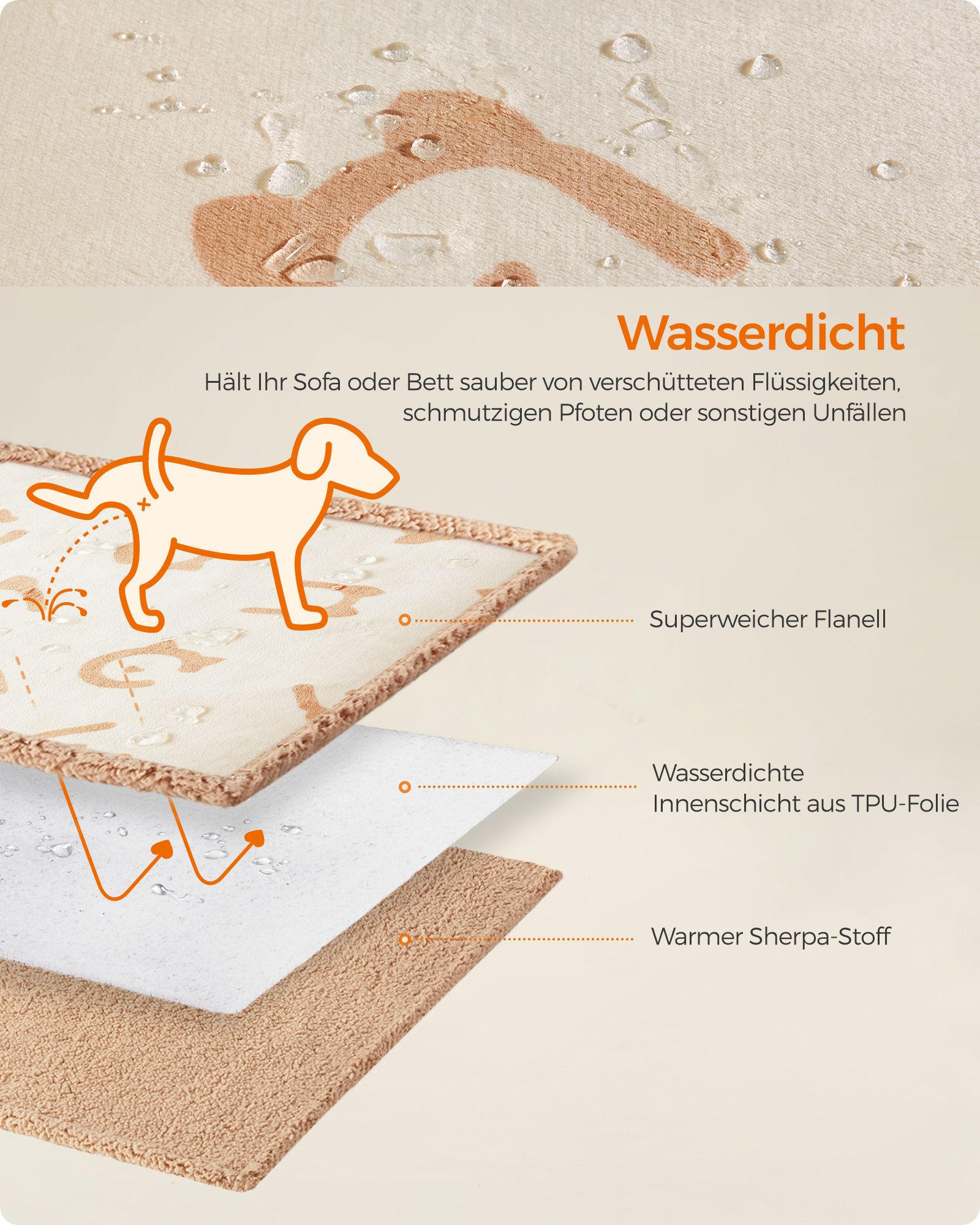 Feandrea koiranpeite XXXL kaksipuolinen sohvan suojapeite - Image 3