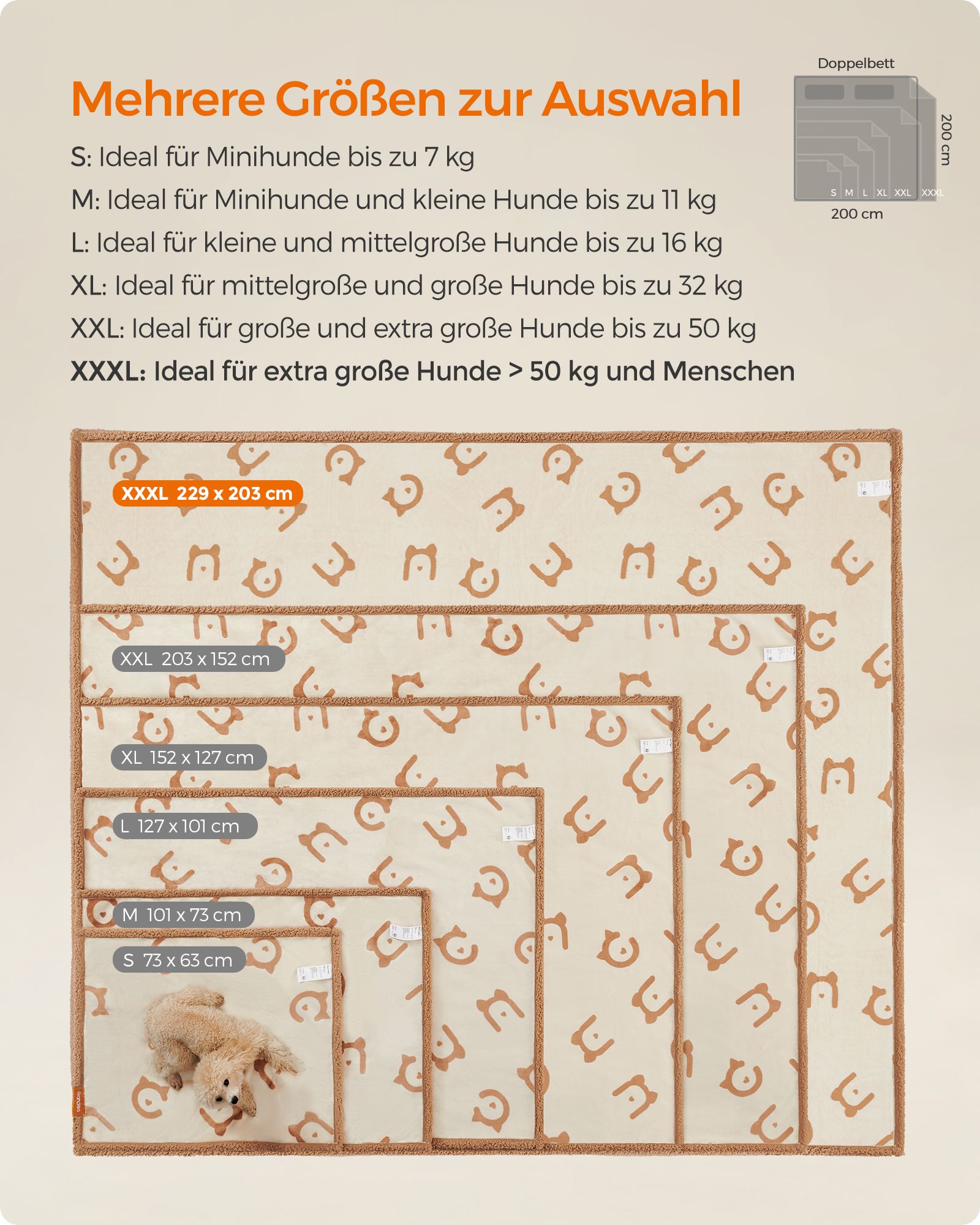 Feandrea koiranpeite XXXL kaksipuolinen sohvan suojapeite - Image 6