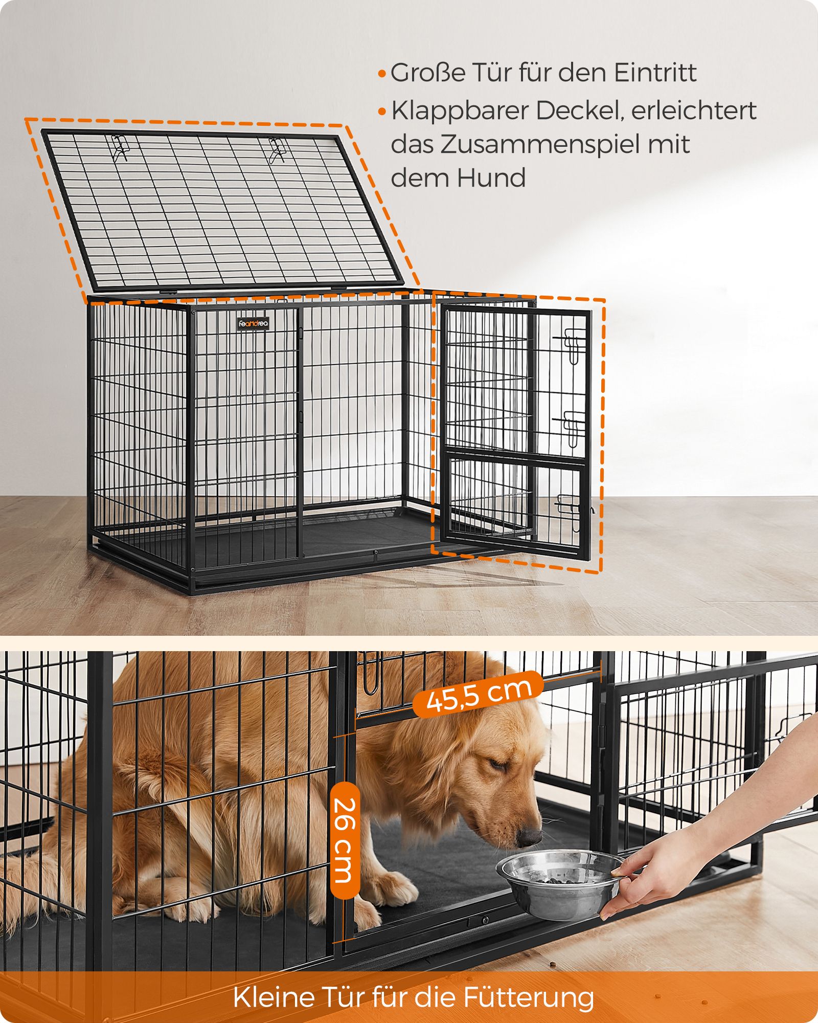 Feandrea Transportabel k?ledyrskurv - Billede 4