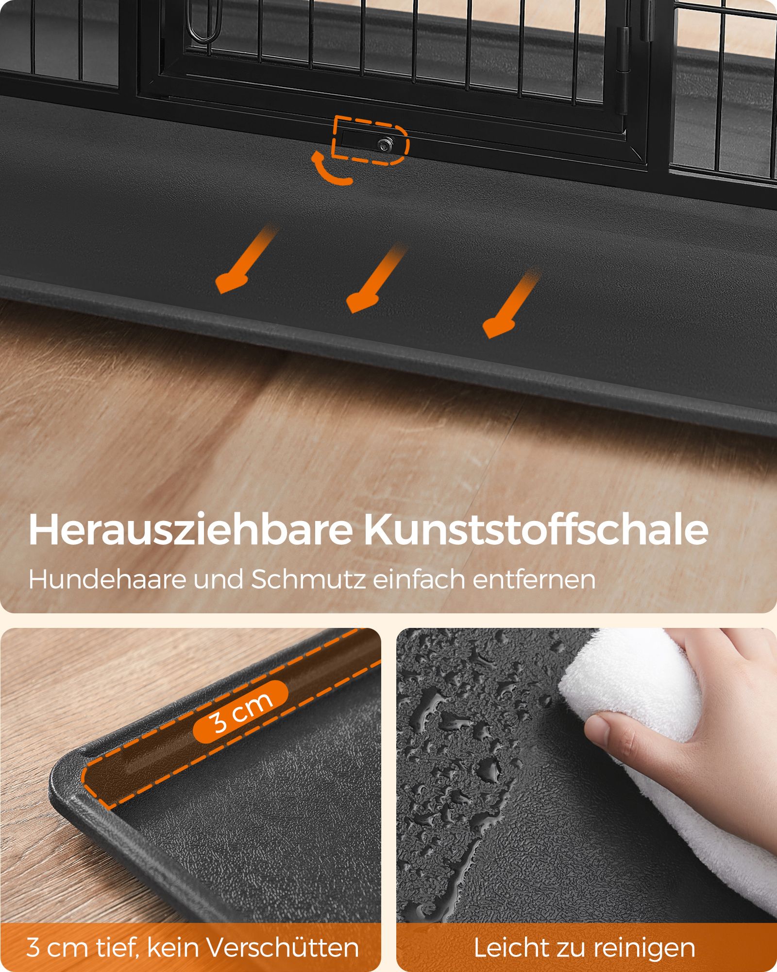 Feandrea Transportabel k?ledyrskurv - Billede 6