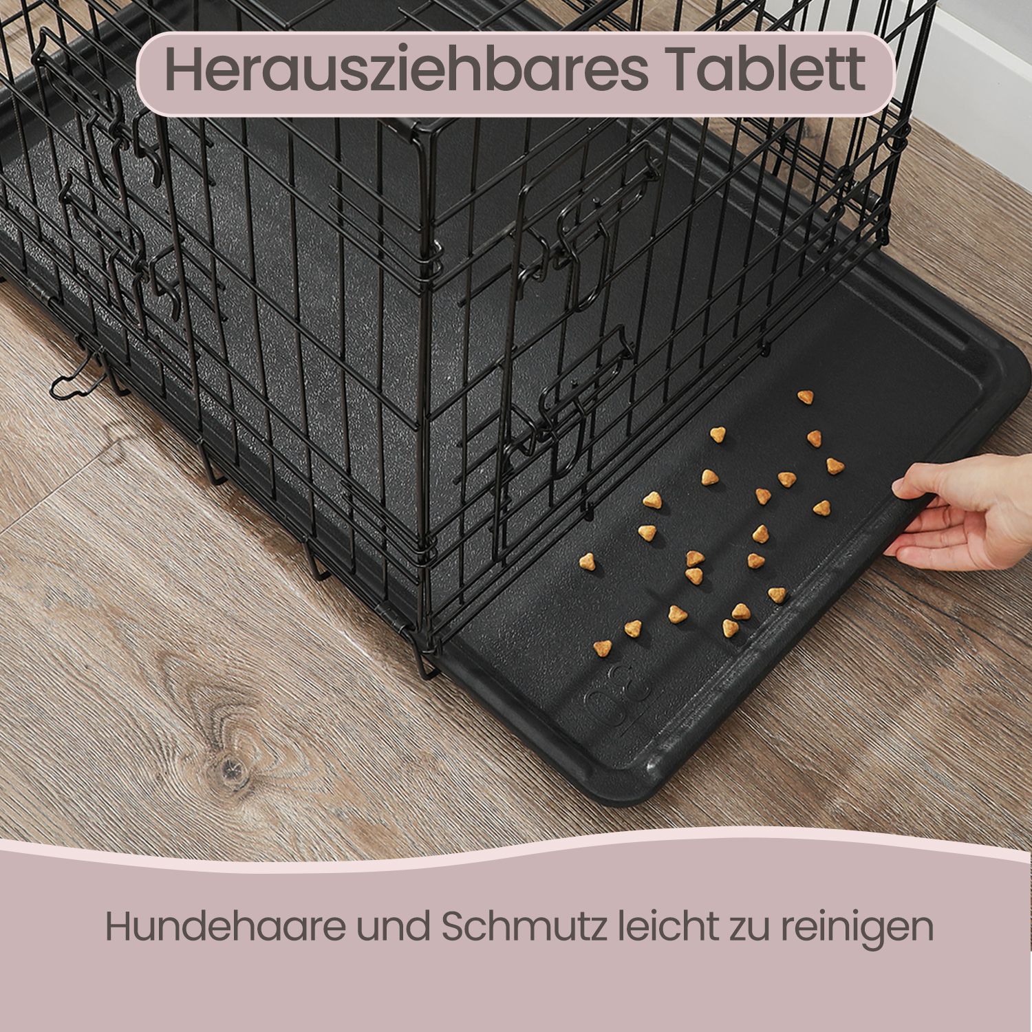 Feandrea koirankoppi, taitettava koirankoppi, 2 ovea - Image 3