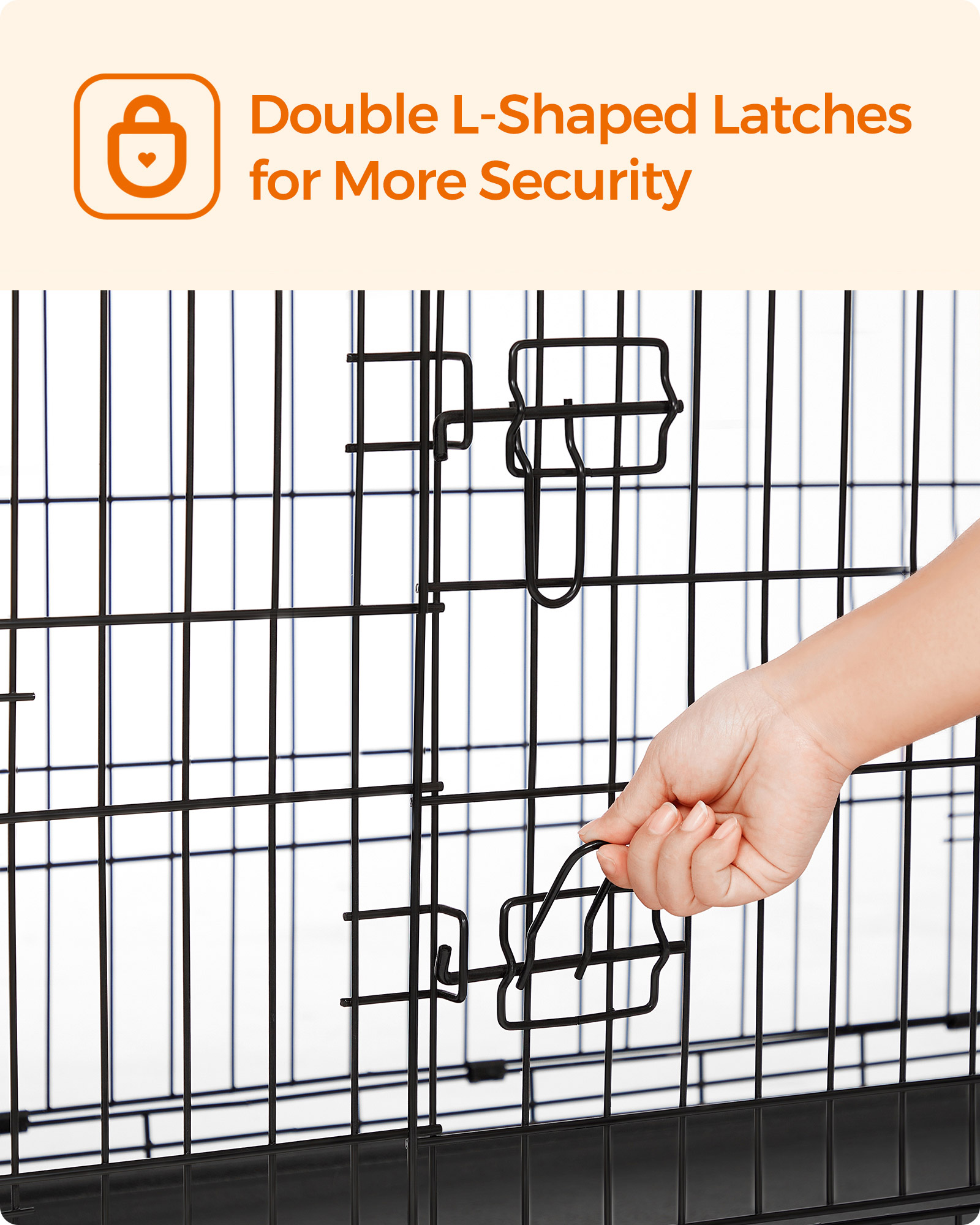 Feandrea hundebur XL med 2 d?re - Billede 10