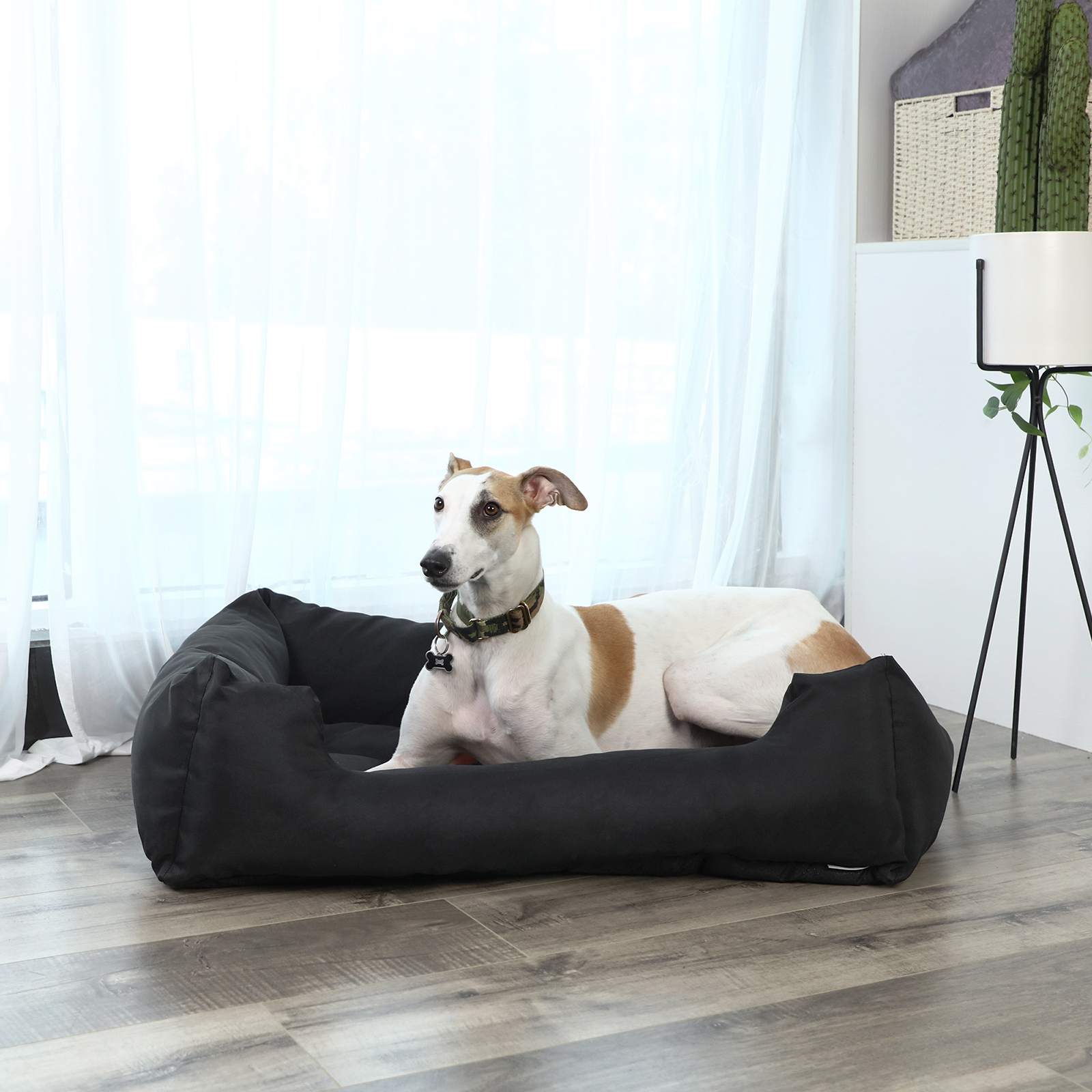 Feandrea Helppohoitoinen koiranpeti Musta XXL - Image 3