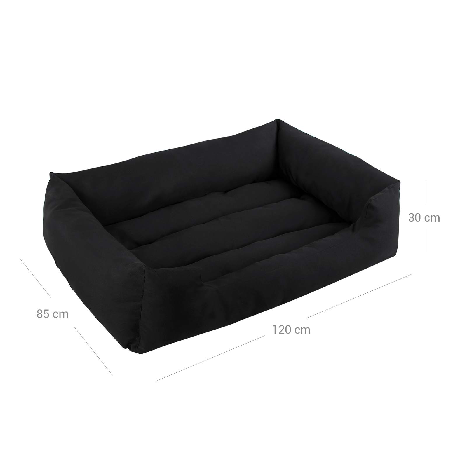 Feandrea Helppohoitoinen koiranpeti Musta XXL - Image 7