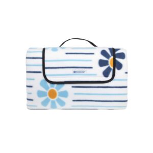 SONGMICS Picnict?ppe Flannel Blomster XXL