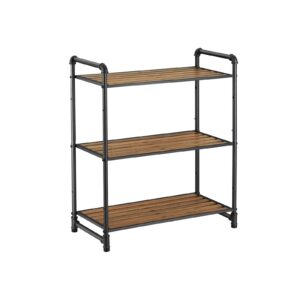 VASAGLE stativhylla i vattenrörsdesign med 3 hyllplan