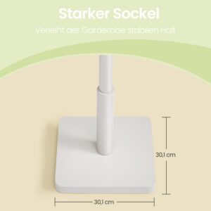 VASAGLE vaateripustin, vaateripustin massiivipuusta, takkiteline puun muotoinen