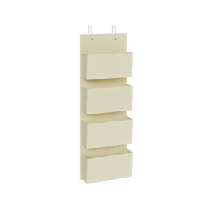 SONGMICS garderobeorganizer med 4 tasker i beige