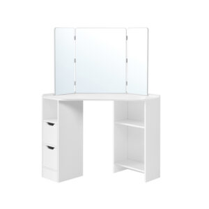 VASAGLE kulmapeilipöytä peilillä