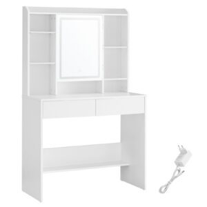 VASAGLE toiletbord med LED-belysning