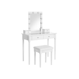 VASAGLE White dressing table
