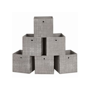SONGMICS förvaringsbox 6-pack taupe melerad