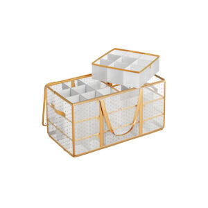 SONGMICS Christmas baubles storage