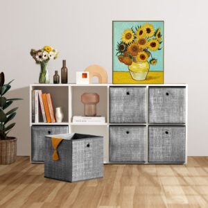 SONGMICS Foldbare opbevaringsbokse, 6 stk. s?t