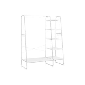 VASAGLE vaateripustin 6 koukulla, pilvinen valkoinen-matta valkoinen