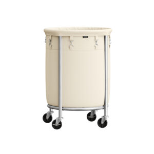 SONGMICS laundry basket 110 liters with casters and laundry bag gray-silver
