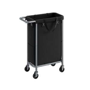 SONGMICS laundry basket, 90 liters, with casters and handle