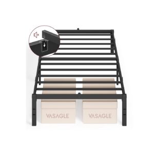 VASAGLE Single metal bed frame 90 x 200 cm modern ink black
