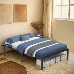 VASAGLE sängynrunko, sängynkehys, metallinen sängynrunko