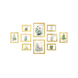 SONGMICS 10-piece picture frame set with plastic MDF glass