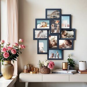 SONGMICS 10 fotorammer til 10 x 15 cm billeder marinebl?