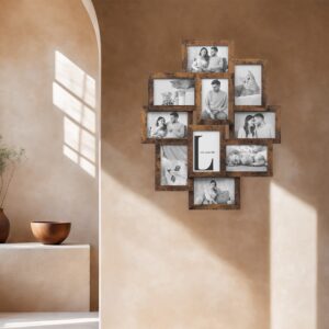 SONGMICS billedramme-collage, 10 fotorammer til 10 x 15 cm billeder, fotocollage