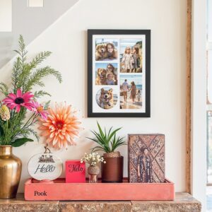 SONGMICS A4-kuvakehys useille kuville, tammenmusta