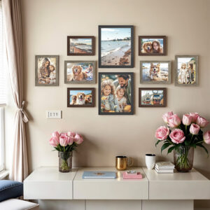 SONGMICS billedramme 10-pak med 12 sporl?se v?gkroge