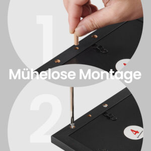 SONGMICS fotoramme-collage 12 fotos sort