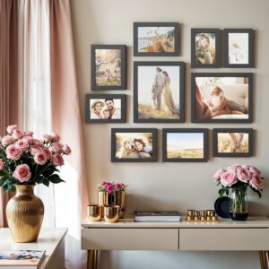 SONGMICS 10 kpl:n valokuvakehyssetti, musta