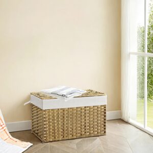 SONGMICS 105-liter laundry basket made of synthetic rattan