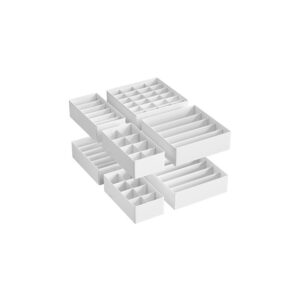 SONGMICS alusvaateorganisaattori, 8 kpl, pilvinen valkoinen