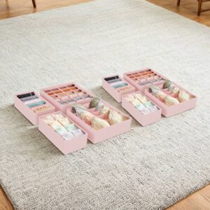 SONGMICS alusvaateorganisaattori rintaliiveille, vaaleanpunainen