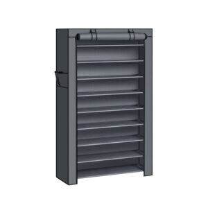 SONGMICS kenkähylly kannella 88 cm harmaa