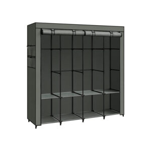 SONGMICS kangaskaappi 45 x 170 x 167 cm salviavihreä